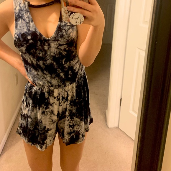 Marble T-Rex Romper